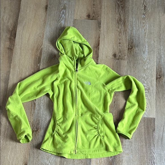 The North Face Lime Green Fleece Jacket - Picture 1 of 4